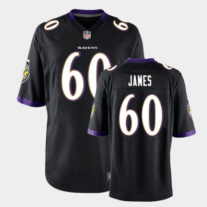 Men Baltimore Ravens 60 Ja Wuan James Nike Black Limited NFL Jersey